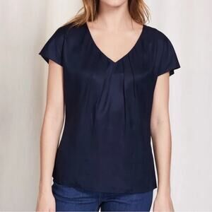 Boden V-Neck Ravello Blouse Silk Blend Size 6
